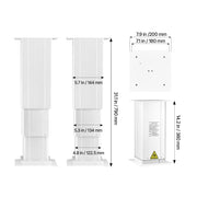 Bild in Galerie-Viewer laden, Amocart 176Lbs Electric Lifting Column System 14.2in-31in Height Three-stage Adjustable with Power Control Lift Table for Desk
