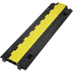 SucceBuy Cable Protector Ramp 1/3/5 PCS 2Channel Heavy Duty Wire Cord Cover Ramp with TPR Flip-Open Top Cover Traffic Speed Bump