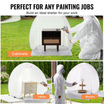 SucceBuy Spray Paint Shelter 40 x 35 x 40 in Pop-Up Portable Spray Paint Tent with Built-In Floor Exhaust Window and Storage Bag