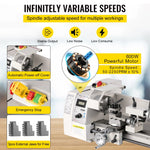 SucceBuy Mini Metal Lathe 8x14'' 2250PRM Variable Speed 600W Metal Working Lathe Milling Machine, Various Types of Metal Turning