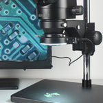 4K 2K 48MP HDMI USB VGA Microscope Camera 7X-45X Simul-Focal Stereo Trinocular Zoom Microscope Set With Auxiliary Objective Lens