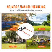 Load image into Gallery viewer, Amocart 49" Hay Spear Bale Spears 3000lbs Loading Capacity Skid Steer Loader Tractor Bucket Attachment with Stabilizer Spears
