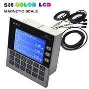 Load image into Gallery viewer, 3 Axis LCD DRO Magnetic Linear Displacement Scale Sensor for CNC Machine Tooling Metal Digital Display Measuring Device
