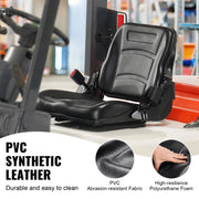 Charger l'image dans la visionneuse de galerie, Amocart Universal Forklift Seat Fold Down Tractor Seat with Adjustable Angle Back and Micro Switch Comfortable Forklift Seat

