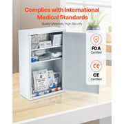 Charger l'image dans la visionneuse de galerie, Amocart 3-Shelf First Aid Cabinet 1000Pcs Wall Mounted OSHA&amp;ANSI 2015 (Class A) Industrial Emergency Metal Med Box for Business
