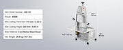 Bild in Galerie-Viewer laden, Amocart Commercial Electric Meat Bandsaw 650W 1800W Stainless Steel Countertop Bone Sawing Machine Frozen Fish Cutter for Pork
