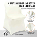 Amocart 30/50pcs Spandex Wedding Chair Seat Cover Washable Protective Slipcovers for Wedding Banquet Universal Chair Cover