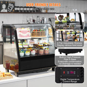 Bild in Galerie-Viewer laden, Amocart Refrigerated Display Case Countertop Pastry Display Case LED Lighting TURBO Cooling Frost Free Air Cooling
