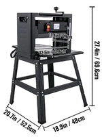 Amocart Electric Planer 12.5/13 inch Thicknesser Wood Planer With Stand & Dust Exhaust 1800W 8000RPM for Woodworking Power Tool