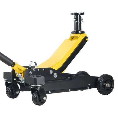 SucceBuy 3 Ton Floor Jack Aluminum & Steel Racing Floor Jack with Dual Pistons Quick Lift Pump Hydraulic Car Lift for SUV Pickup