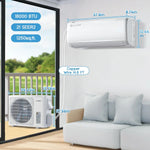 Mini Split Air Conditioner Heat Pump, 18000 BTU 21 SEER2 208V-230V, Energy Star, Remote Control for Rooms up to 1250, Custom
