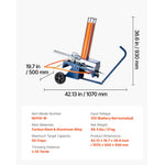 SucceBuy Clay Target Thrower Max 50/75-80 Clays 55 Yards Automatic on Wheels with Adjustable Foot Pedal Pull Handle for Shooting