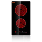 Amocart 2/4/5 Burners Built-in Induction Stove Top 12/24/30in Ceramic Glass Electric Cooktop For Household Commercial  Cooking