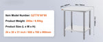 Amocart Stainless Steel Table for Prep & Work Metal Commercial Kitchen Heavy Duty Table with Adjustable Under Shelf and Foot