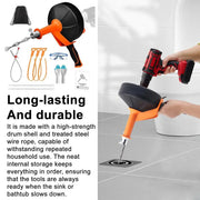 Charger l'image dans la visionneuse de galerie, Amocart Drain Cleaner Machine 25FT Automatic Tube Cleaner Blockage Unblocker Toilet Sewer Dredge Machine for Kitchen Bathroom
