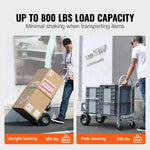 Amocart Folding Hand Truck Aluminum Heavy Industrial Collapsible Dolly Cart for Transport and Moving in Warehouse Supermarket