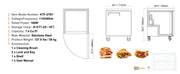 Bild in Galerie-Viewer laden, Amocart Commercial Frozen Refrigerator Sandwich Salad Prep Table 7.4Cu.Ft Food Prep Frost Free Refrigerator for Restaurant
