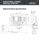 Industrial 3VA LCD DRO Readout 300x192x78mm 4kg Linear Error Compensation Precision Machining CNC Equipment Display System