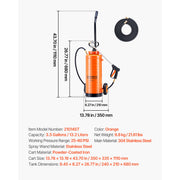 Load image into Gallery viewer, SucceBuy Industrial Concrete Sprayer StainlessSteel Heavy Duty Tri-Poxy Pump Sprayers Brass Nozzles for Construction Lawn&amp;Garden
