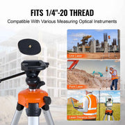 Bild in Galerie-Viewer laden, SucceBuy Laser Level Tripod ¼ x 20 Thread Mount 27.36-68.11 inch Height Adjustment with Integrated Level Laser Scanner Stand
