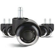 Load image into Gallery viewer, Amocart 2/3 inch Set of 5 Office Chair Wheels Replacement Computer Gaming Desk Universal Caster for Hardwood Floors and Carpet
