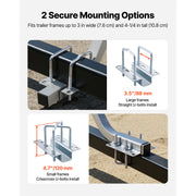 Bild in Galerie-Viewer laden, Amocart Boat Trailer Guides 2PCS High-Hardness Steel Trailer Guide-Ons Fits C-Channel Bunk-Style Pontoon Trailers/V-Hull Boats
