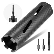 Charger l'image dans la visionneuse de galerie, Amocart Core Drill Bit Internal Thread Diamond Dry Coring Bit w 3 Adapters Pilot Drill and Hex Wrench for Concrete Red Bricks
