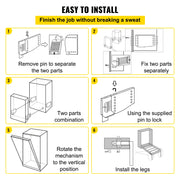 Charger l'image dans la visionneuse de galerie, Amocart DIY Murphy Bed Hardware Kit Vertical Mounting Wall Bed Spring Mechanism Heavy Duty King Queen Bed Support Hardware DIY
