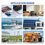 Anern 12KW 6.5KW 5KW High Frequency Hybrid Solar Inverter 160A 48V Solar Battery Charge Dual AC Output Pure Sine Wave Inverter