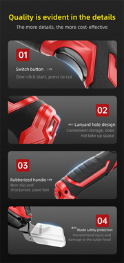 Load image into Gallery viewer, Cordless Electric Scissors 2 Blades Portable 4V Shears for Fabric Cloth Leather Cardboard Carpet DIY USB Cutting Tool 11000RPM
