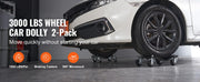 Bild in Galerie-Viewer laden, Amocart Car Tire Wheel Trolley Dollies 2/4PCS 1500lb Weight Capacity Vehicle Skate Moving Tire with 4 Casters Auto Repair Mover
