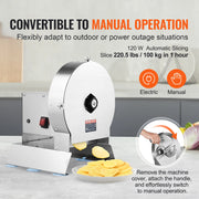 Bild in Galerie-Viewer laden, Amocart Electric Vegetable Slicer 0-12mm Thickness Adjustable Commercial Slicer Machine Stainless Steel Food Cutter Machine
