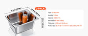 Bild in Galerie-Viewer laden, Amocart 2 4 6 Pack Stainless Steam Hotel Pan 1/2 Size Table Steam Pan Anti Jam Restaurant Supplies Rustproof Catering Storage
