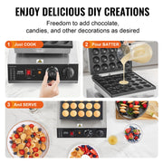 Bild in Galerie-Viewer laden, SucceBuy Electric Waffle Maker 25PCS Mini Dutch Pancake Maker Dorayaki Machine Waffreras Kitchen Home Appliance Snack Gaufriers

