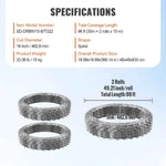 Amocart Razor Wires Razor Barbed Wire Razor Wire Fencing Fence Double Spiral Barbed Wire Galvanized Wire Rolls Razor for Garden