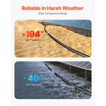 Amocart Solar Panel Extension Cable 20FT Black + 20FT Red / 30FT Black + 30FT Red / 50FT Black + 50FT Red / 100FT Black + 100FT Red 10AWG with Female & Male Waterproof Connectors 6mm² PV Cable for Home Ship