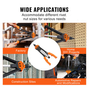 Bild in Galerie-Viewer laden, Amocart 14" 16" Rivet Nut Tool Rivnut Tool Kit with Metric and SAE Mandrels 70PCS/186PCS Rivet Nuts With Rugged Carrying Case
