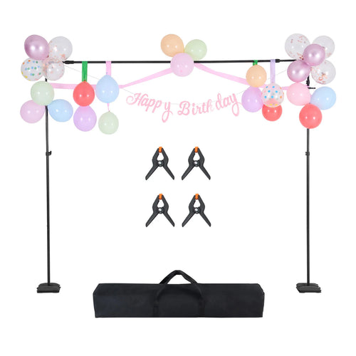 Amocart Backdrop Stand Adjustable Photo Backdrop Kit Heavy Duty Projector Screen Stand for Wedding Photo Video Studio Party
