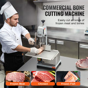 Bild in Galerie-Viewer laden, Amocart Commercial Electric Meat Bandsaw 650W 1800W Stainless Steel Countertop  Sawing Machine Frozen Fish Cutter for Pork
