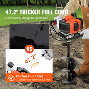Bild in Galerie-Viewer laden, Amocart Fuel-powered Auger  Post Hole Digger Gas Powered Earth Auger Borer Ground Petrol Earth Auger Post 52cc/43cc Hole Digger
