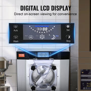 Bild in Galerie-Viewer laden, SucceBuy Commercial Ice Cream Machine Ice Cream Maker Stainless Steel Cylinder LED Panel Auto Clean Pre-cooling for Restaurant
