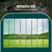 Load image into Gallery viewer, Amocart Fence Post T-Post Heavy Duty Metal Fence Post Sturdy Steel Fence Stakes for Garden Yard Lawn Farms Outdoor Wire Fencing
