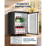 SucceBuy Beer Kegerator Triple/Dual Tap Home Draft Beer Dispenser for Ball Lock Full Size Keg Refrigerator w/ 5lbs CO2 Tank 162L
