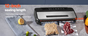 Bild in Galerie-Viewer laden, Amocart 80Kpa 120W Electric Vacuum Sealer Machine 7-in-1 Wet Food Sealer with Free 10pcs Vacuum Bags for Kitchen Food Storage
