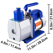 Charger l'image dans la visionneuse de galerie, Amocart Vacuum Pump 7 CFM 1/3 HP Single Stage for R12 R22 R134a R410a Systems, 5PA Vacuum Refrigerant for Automobile Reparation
