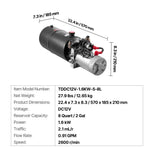 SucceBuy Hydraulic Power Unit 3200 PSI Max Relief Pressure & 0.91GPM Flow Rate with Metal Reservoir for Dump Trailer Car Lifting