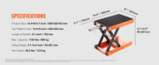 Charger l'image dans la visionneuse de galerie, Amocart Motorcycle Lift 350/1100/1500 LBS Capacity Motorcycle Scissor Lift Jack with Wide Deck&amp;Safety Pin for Bikes Motorcycles
