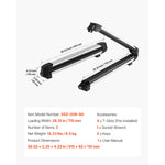 SucceBuy Ski & Snowboard Roof Rack Carry up to 6 Pairs of Skis or 4 Snowboards 2 PCS Aluminum Universal Car Roof Rack Top Holder