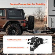 Bild in Galerie-Viewer laden, Amocart 20000/30000Lbs Pintle Hook Trailer Receiver Hooks Combination 2-5/16in Hitch Ball fits 2.5-3in Lunette Ring for Truck
