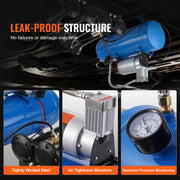 Charger l'image dans la visionneuse de galerie, Amocart 12V Air Compressor with Tank 1.6 Gallon/6 L 120 psi Onboard Air Compressor System for Train Air Horns Inflating Tires
